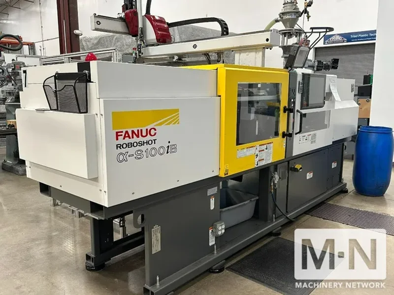 138 TON 6 OZ OR 1.9 OZ MILACRON FANUC ROBOSHOT MODEL S-110iA INJECTION MOLDING MACHINE MFG 2021 (2) AVAILABLE