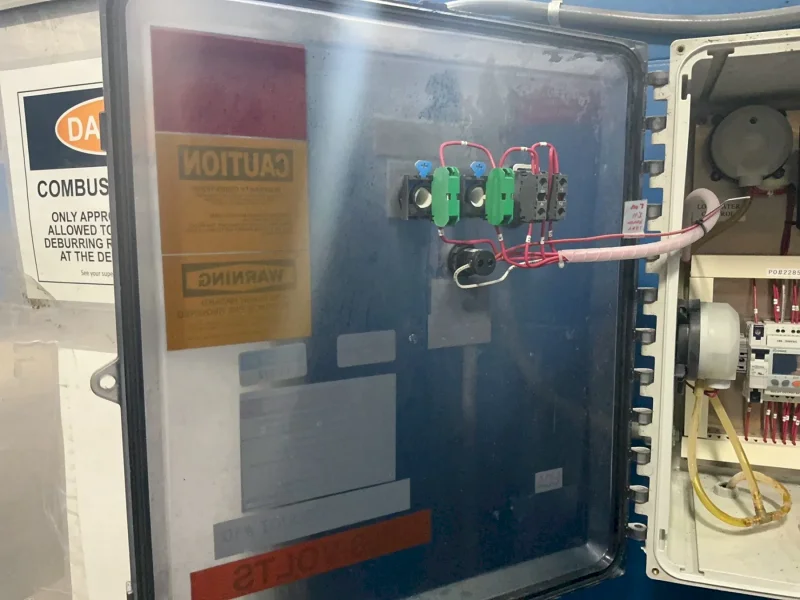 HYDROTON 94” X 35” (X2) /15/3600 HP WET TYPE DUST COLLECTOR AND DOWNDRAFT TBLE  -  DHYD-1-90-15-8-3-MO-VF