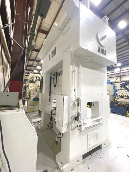200 ton Aida Straight Side Mechanical Metal Stamping Press For Sale Model # NL2-200, Year 1986