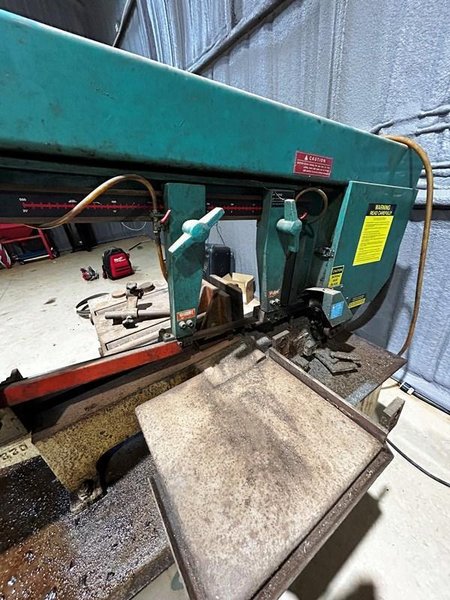 18.5" X 10.6" CLAUSING KALAMAZOO MS1318SA MITERING HORIZONTAL BAND SAW