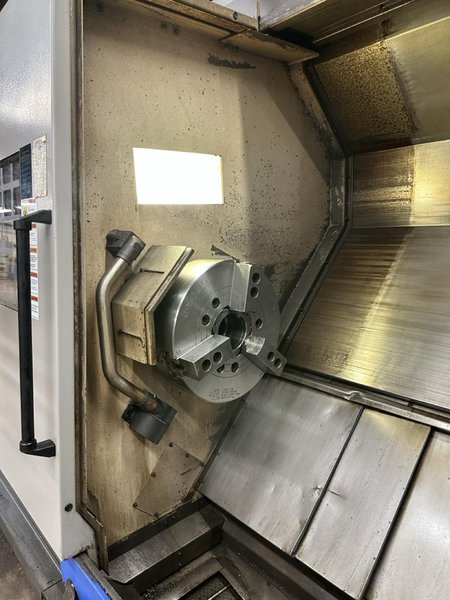 Hwacheon Hi-Tech 550B CNC Lathe, 2013 – 18″ Chuck, Tailstock, Chip Conveyor, Tool Presetter