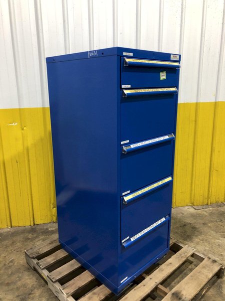4 DRAWER EQUIPTO 22" X 28" X 59" TOOL STORAGE CABINET: STOCK #16626