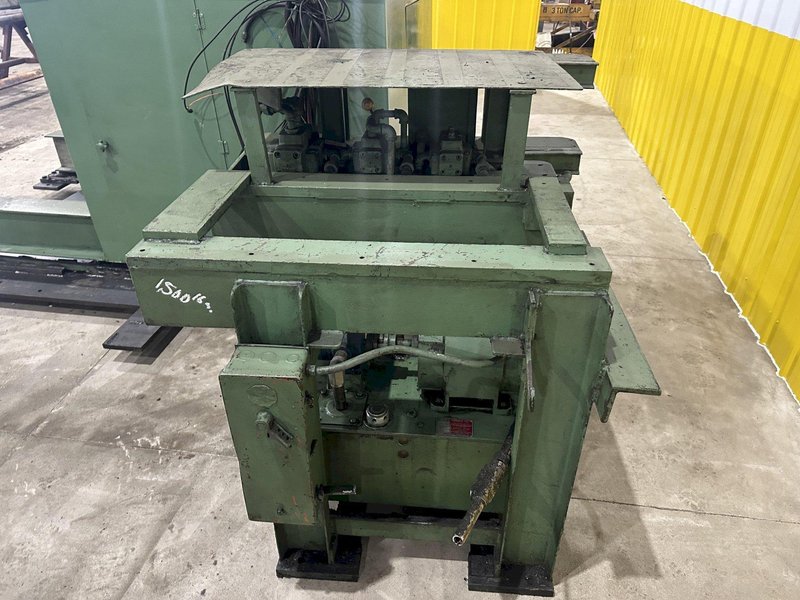 20,000 LB X 48&quot; RED BUD RBI MODEL #RM48-20S COIL REEL UNCOILER &amp; CAR: STOCK #19764