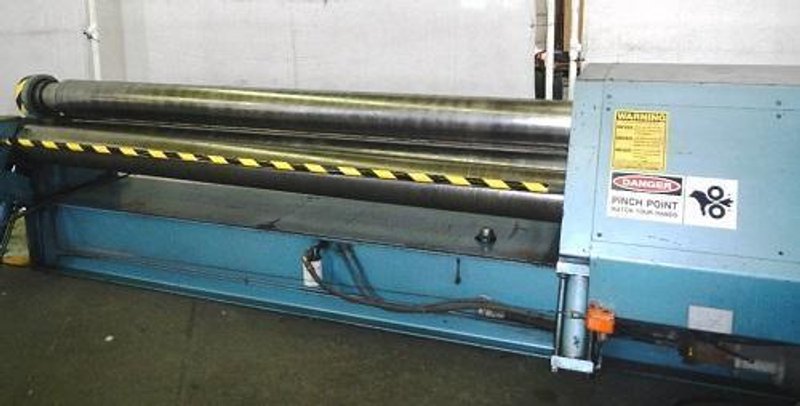 10' X 1/4" MONTGOMERY HYD. INITIAL PINCH PLATE BENDING ROLL