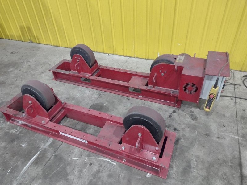 10,000 LB 5 TON RED-D-ARC MODEL #CR5 TANK TURNING ROLLS, POWER &amp; IDLER 110V POWER: YOBRO #24746