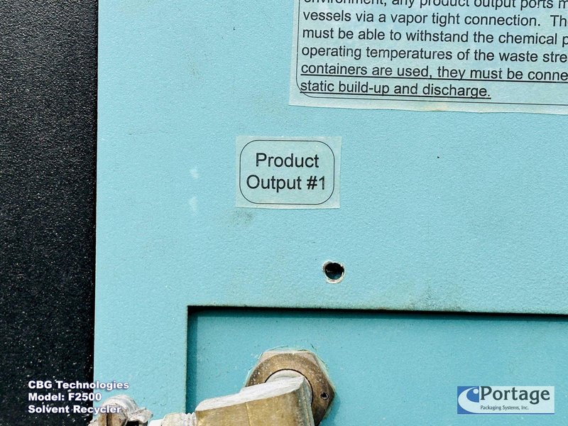 CBG Technologies Model: F2500  ||  Solvent Recycler