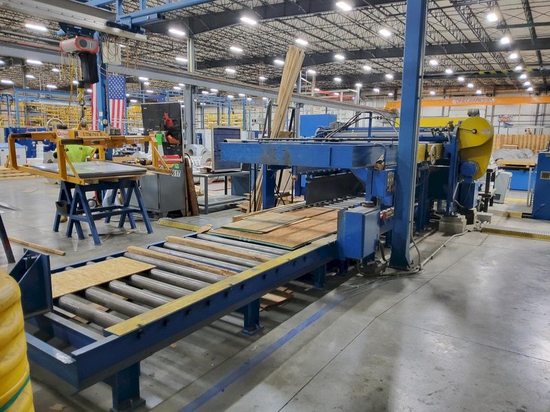 48" x 20,000 LBS X .080" HERR VOSS CUT-TO-LENGTH LINE W/ PRECISION LEVELER: STOCK #22693