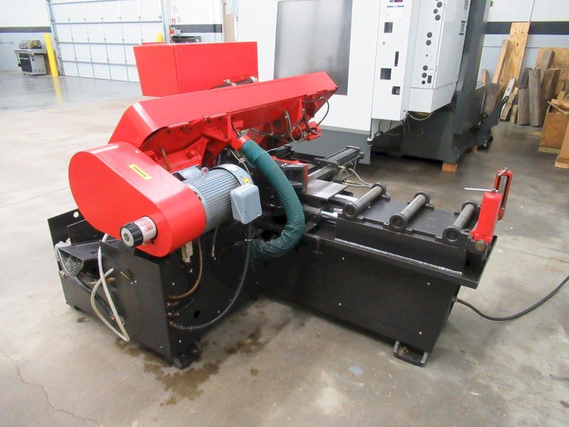 Amada HFA250W Programmable Automatic Horizontal Bandsaw, 10" Round Cap, 1" Blade, Vbl Speed, Chip Auger