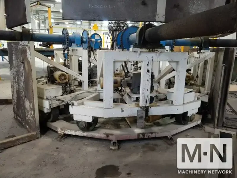 5 ARM FERRY MODEL RS5-250 ROTATIONAL MOLDING MACHINE REBUILT IN 2021