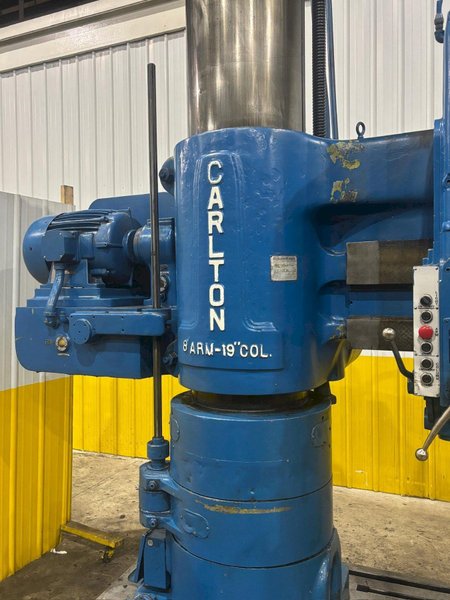 8&#039; x 19&quot; CARLTON MODEL #4A RADIAL ARM DRILL: YOBRO #24183