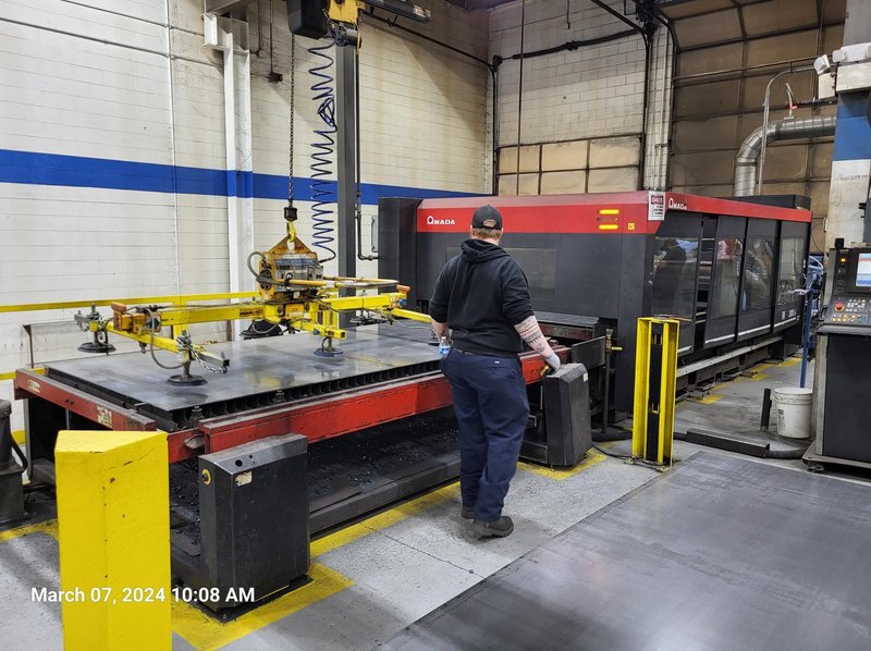 AMADA MODEL GEN2 FP,2 3015 C02 LASER WITH 60&quot; X 120&quot; TABLE: STOCK #20591