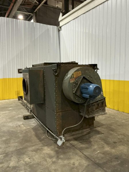 72" WIDE x 16" HIGH PANGBORN MODEL #ES1821-125 TOP &amp; BOTTOM PLATE SHOT BLAST MACHINE, WITH DUST COLLECTOR: YOBRO #25181