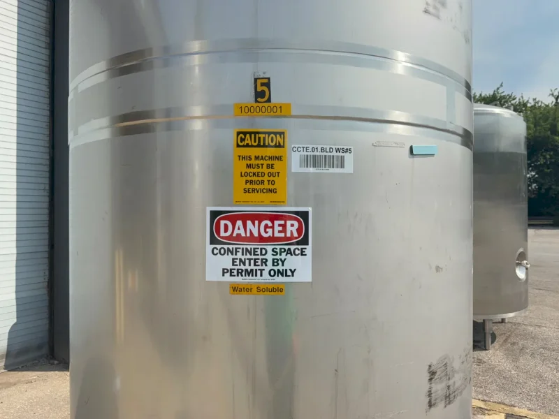 APPROX  900 GALLONS S/S TANK