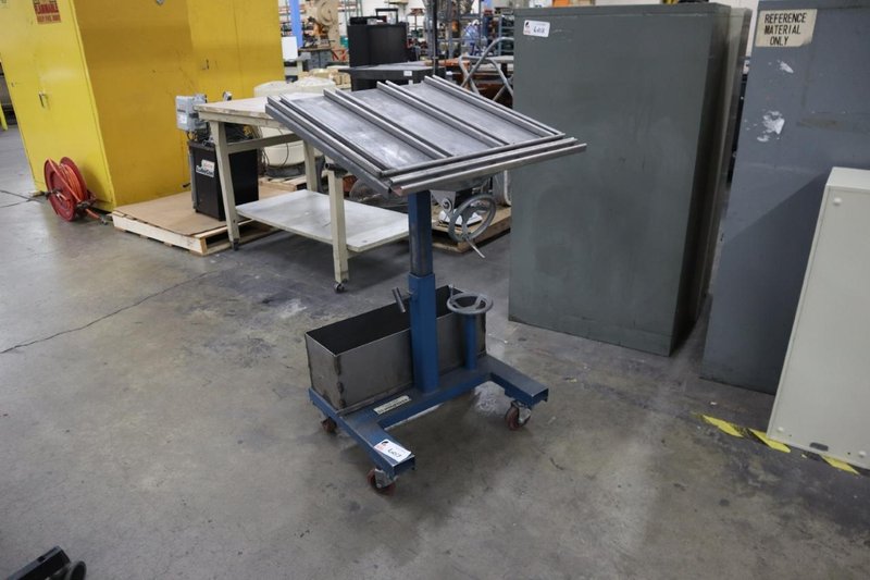 T&amp;S Equipment Rolling Ajustable Height/Angle Work Table- Auction Item