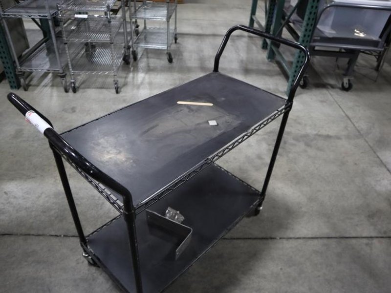 Wire Shop Cart - 2 Shelves- Auction Item