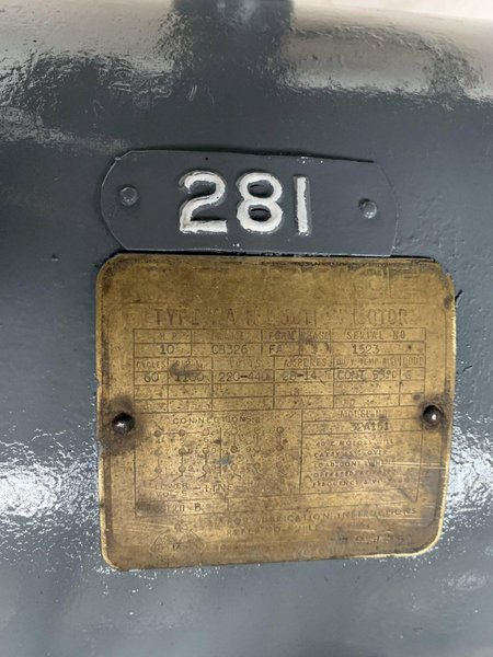 50 TON SOUTHWARK 4-POST HYDRAULIC PRESS. STOCK # 0744922