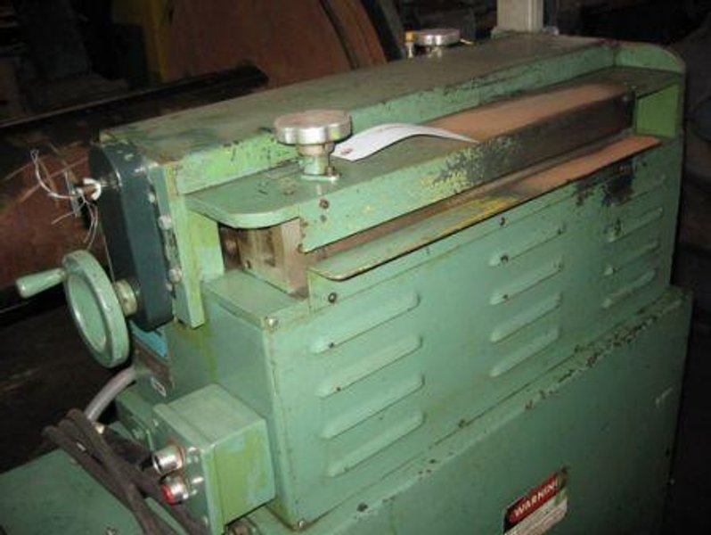 GAUER No. 6H20NC 20&quot; THRU-FEED COIL STRIP EDGE DEBURRING MACHINE