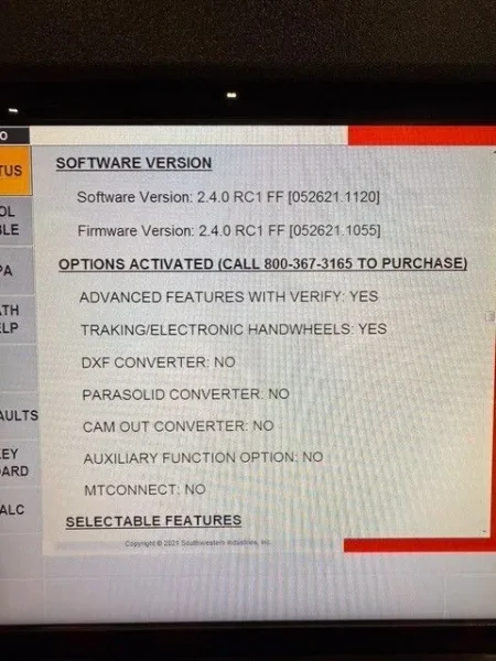 TRAK SWI DPM RX2 CNC Bed Mill 3 Axis 2019’ #7257