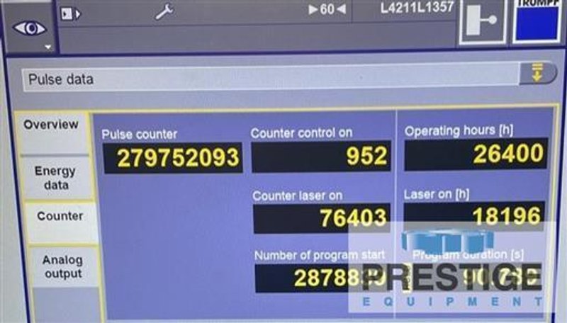 Trumpf 6000 Watt L3030 CNC Fiber Laser