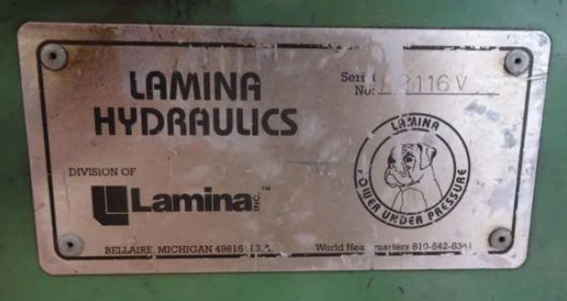 LAMINA PORTABLE HYDRAULIC POWER UNIT: STOCK #14851