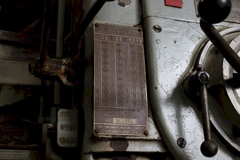 4&#039; X 13&quot; CINCINNATI BICKFORD RADIAL DRILL: STOCK #72033