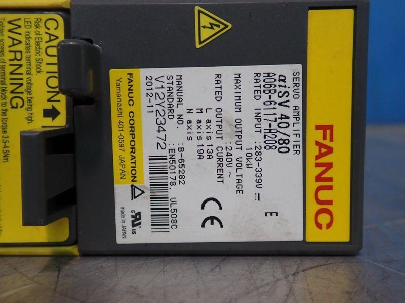 FANUC AISV 40/80 SERVO AMPLIFIER   -  A06B-6117-H208