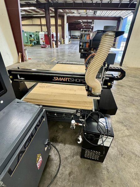 Laguna SmartShop II Pro 4′ x 8′ CNC Router, 2023 – 12 HP HSD Spindle, 8-Position ATC, Vacuum Table, Syntec Control