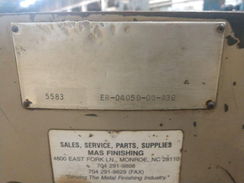 5 CUBIC FOOT ROTO-FINISH MODEL #ER-405D-00-A30 &quot;SPIRATRON&quot; VIBRATORY BOWL FINISHER: STOCK #13508