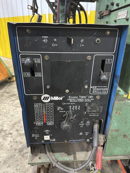 10&quot; GUILD MODEL #PSA-135-10 SHEAR END COIL STRIP WELDER WITH MILLER ECONO-TWIN HF WELDER: STOCK #22611