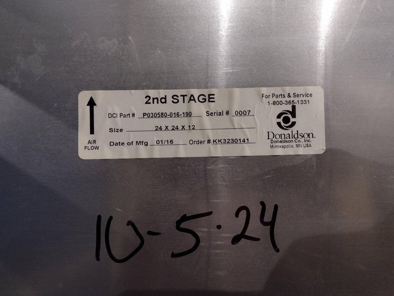 DONALDSON MODEL MHP2 MIST &amp; DUST COLLECTOR: YOBRO #25082