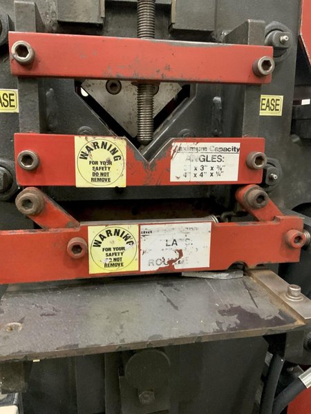 50 TON EDWARDS JAWS IV HYDRAULIC IRONWORKER: STOCK #80758