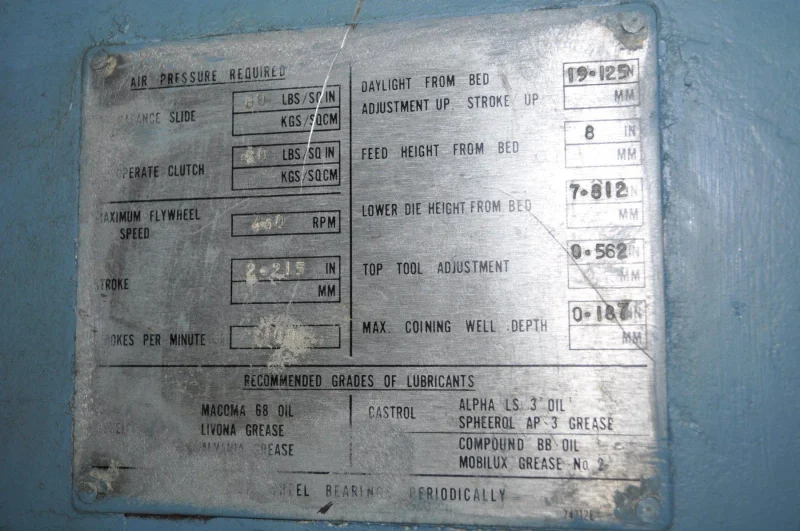 360 Ton HME K-360 Coining Press (14633)