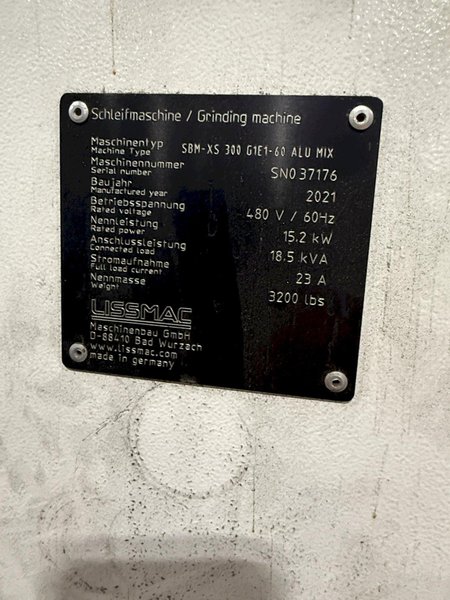11.8" WIDE LISSMAC MODEL #SBM-XS300 DEBURRING &amp; EDGE CONDITIONING MACHINE: YOBRO #25916