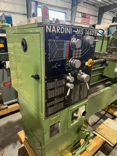NARDINI MASCOTE MS-1440E 14”/19.75” x 40”cc Gap Bed Lathe #7767