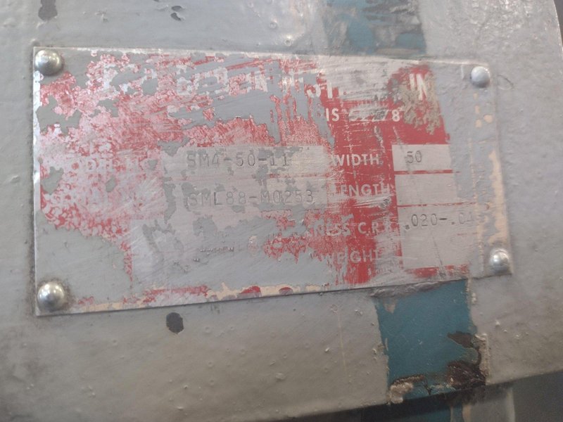 20,000 LB 10 TON X 48&quot; RED BUD (RBI) MOTORIZED COIL REEL / UNCOILER &amp; STRAIGHTENER FEED LINE: STOCK #15277