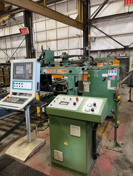 Peddinghaus PCD-1100 Beam Drill Line with 1100-510 DG Miter Saw, 2009