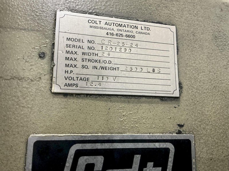 2,500 LB X 24" COLT AUTOMATION MODEL #CR-25-24 COIL REEL UNCOILER : YOBRO #25764