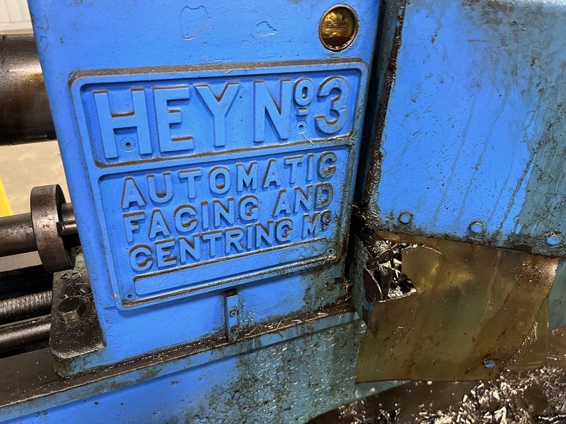 Used, Hey No. 3 Facing and Centering Machine