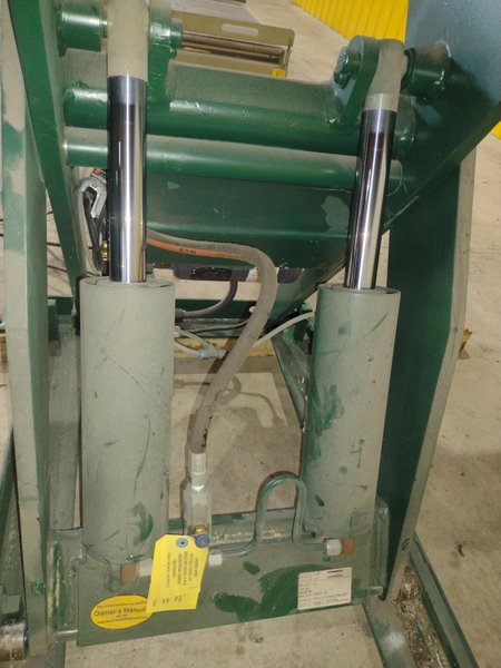 3800 LBS X 60" X 42" SOUTHWORTH MODEL #LS4-36 HYDRAULIC SCISSOR LIFT TABLE WITH ROLLER TOP, 110 VOLT: STOCK #20886