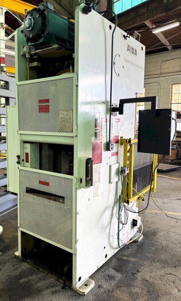 121 Ton Aida Gap Frame Press C1-11 (1), 42&quot; x 20&quot; Bed, 4.3&quot; Str., 50-100 SPM