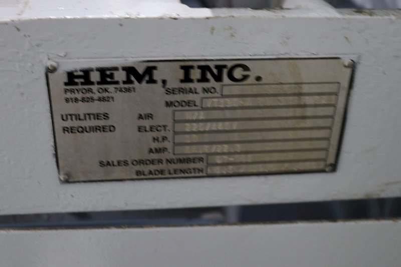 20' X 24' HEM #VT130 HA 60 SMART SAW VERTICAL SAW: STOCK #69737