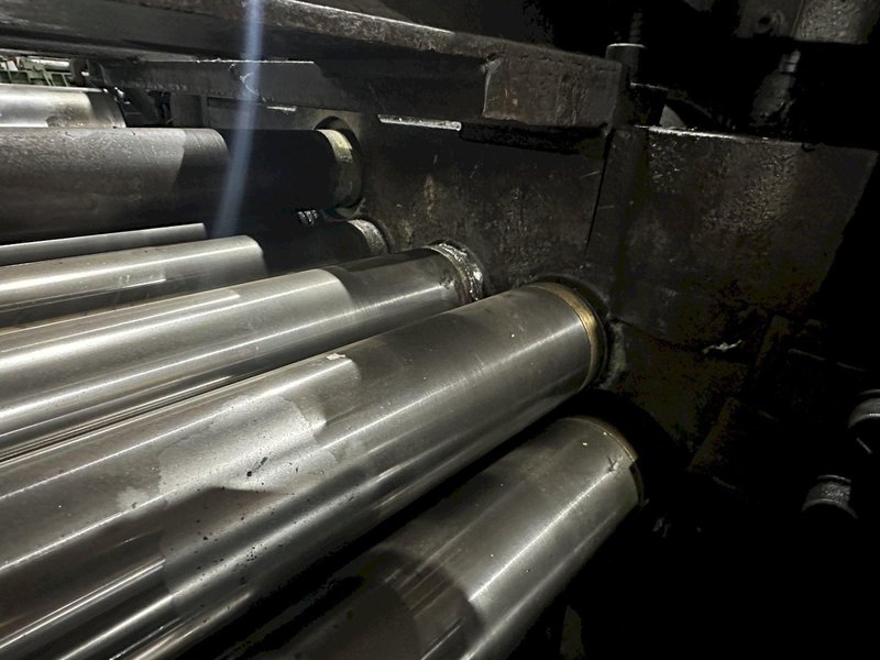 48" X 14 GAUGE AUTOMATIC FEED MODEL 13-32-48 13 ROLL STRAIGHTENER LEVELER: STOCK 19766
