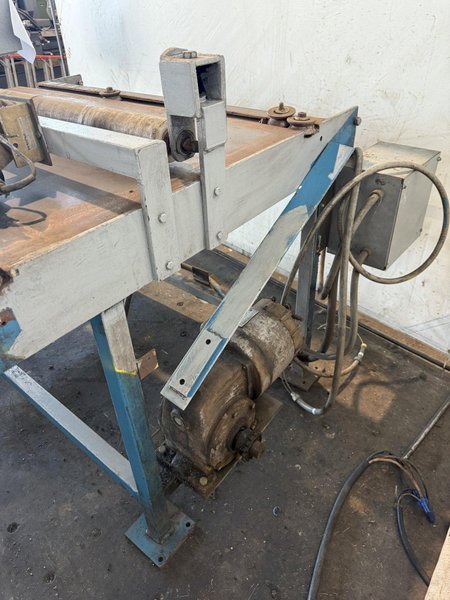 48” WIDE CUT-TO-LENGTH LINE: FAMCO SHEAR WITH FEED ROLL &amp; AMS CONTROLS: STOCK #23384