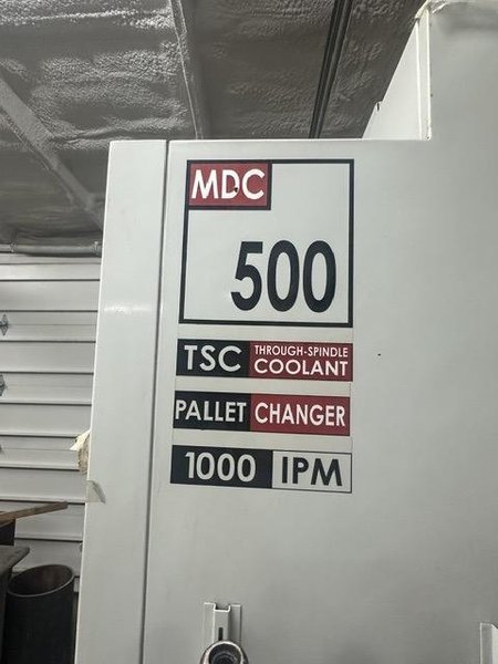 Haas MDC-500 VMC, 2007 – Thru Spindle Coolant, Pallet Changer, 1000 ipm