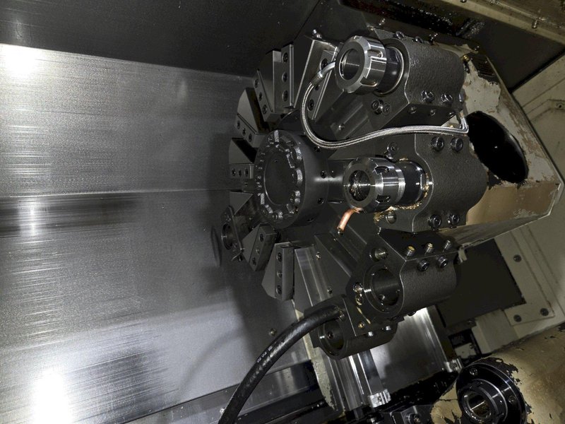 Hwacheon Cutex 160A CNC Turning Center, 2010 equipped with Fanuc 0i-TC Control, 16C Collet Nose, High Pressure Coolant System, Coolant Pump