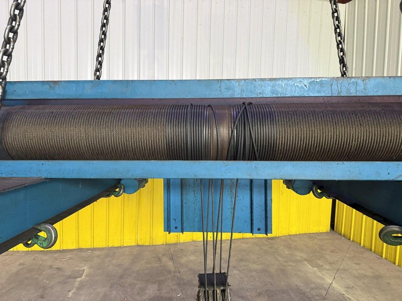 10 TON X 57’ SHAW-BOX DOUBLE GIRDER OVERHEAD BRIDGE CRANE, WITH 12.5 TON SHAW-BOX HOIST: YOBRO #24731