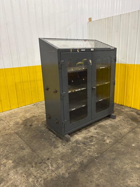 STRONGHOLD MODEL #55-LD-243-BL-SL-SRPG HEAVY DUTY CABINET W/ SEE-THROUGH DOORS: YOBRO #24115