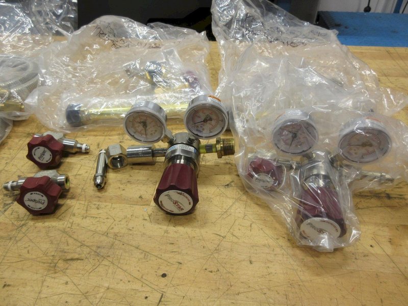ProStar/ProSpec Platinum SST and Brass Gas Pressure Valves, Tubing, Assorting Fittings *** New Unused ***- Auction Item