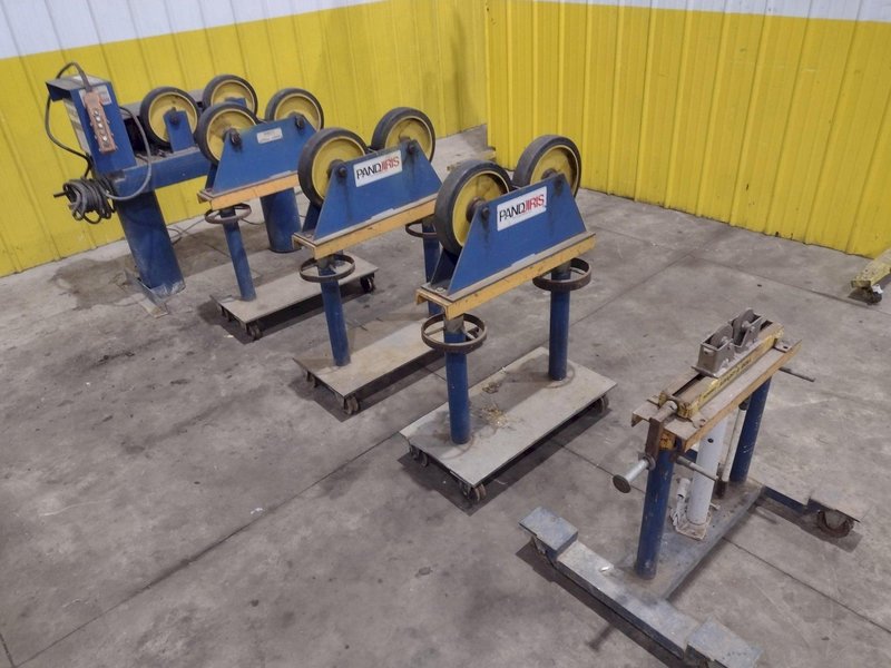 6,000 LB PANDJIRIS MODEL PIPER 3 TANK TURNING ROLLS, DRIVE &amp; IDLERS, 110V : YOBRO 24750