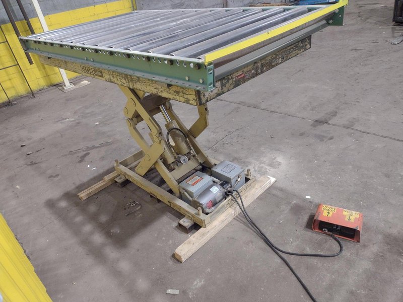 4,000 LBS X 72" X 36" GLOBE INTERNATIONAL HYDRAULIC SCISSOR LIFT TABLE, 110V: STOCK #20941